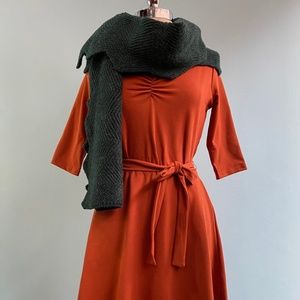 Heart of Haute Orange Teresa Knit Dress 1X